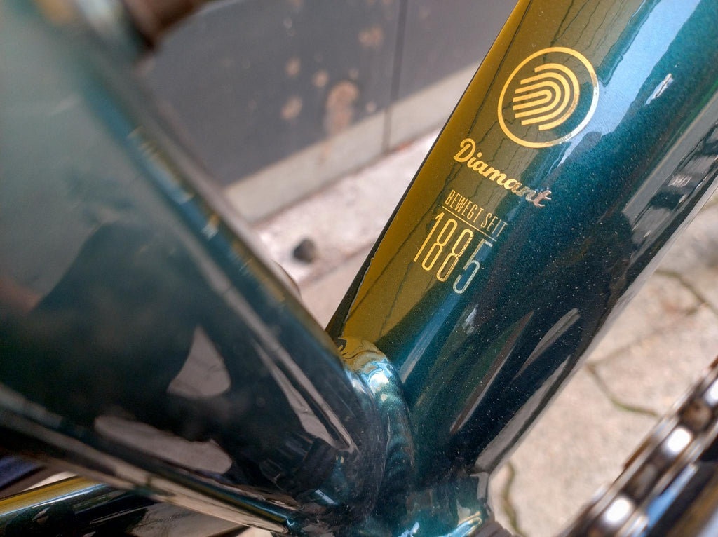 Diamant Nhoma grün 2025 Gravelbike Detail Unterrohr