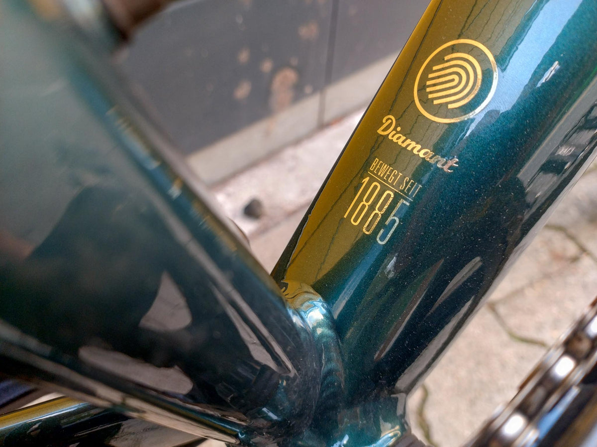 Diamant Nhoma grün 2025 Gravelbike Detail Unterrohr