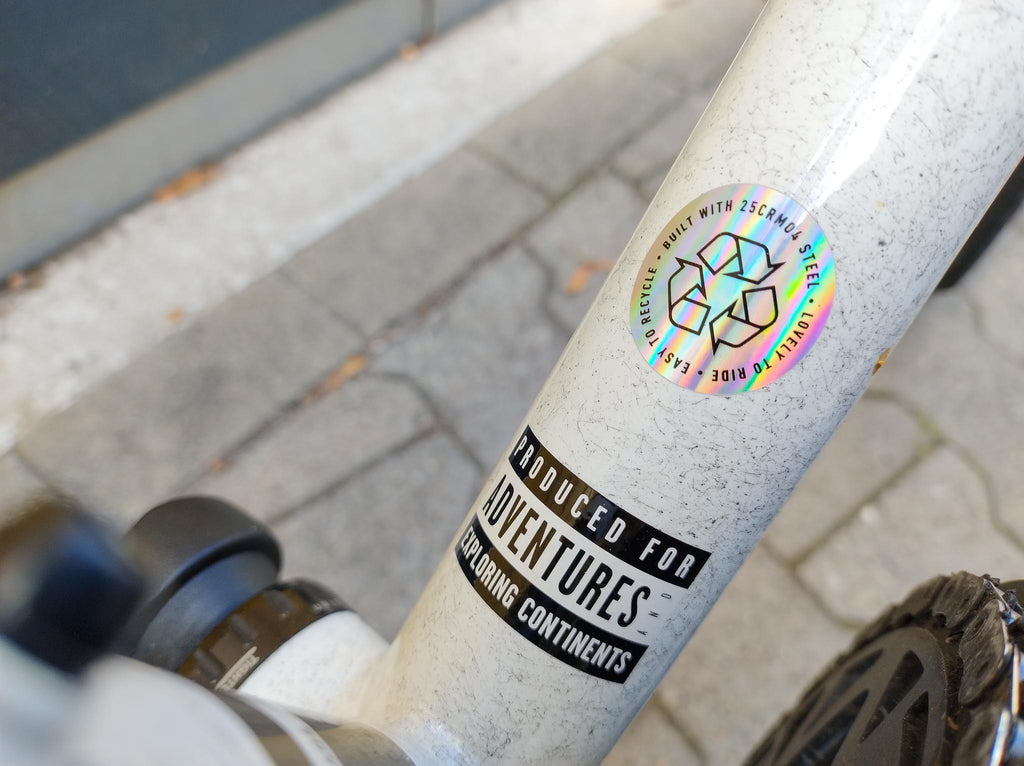 Rose Hobo Rival eTap AXS XPLR Gravelbike Weiß Rahmen Detail