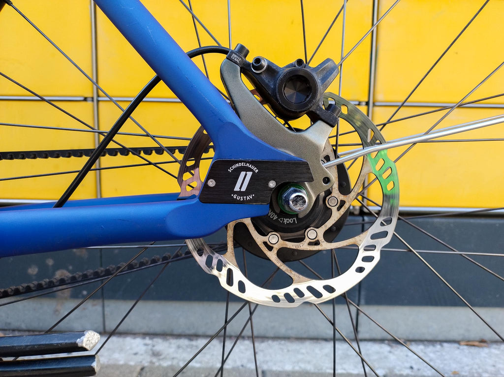 Schindelhauer Ludwig VIII gebraucht Citybike blau hinten links
